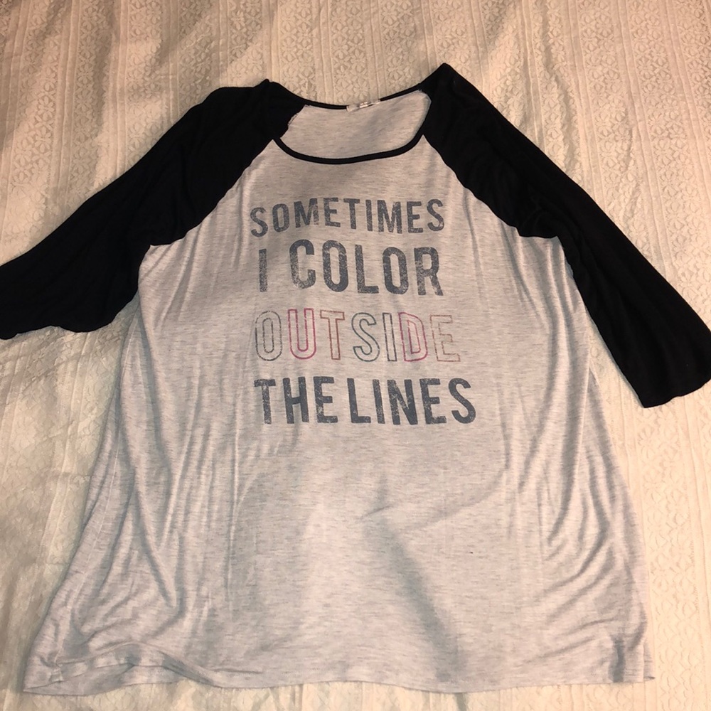 Tunic length baseball tee from Maurice’s
